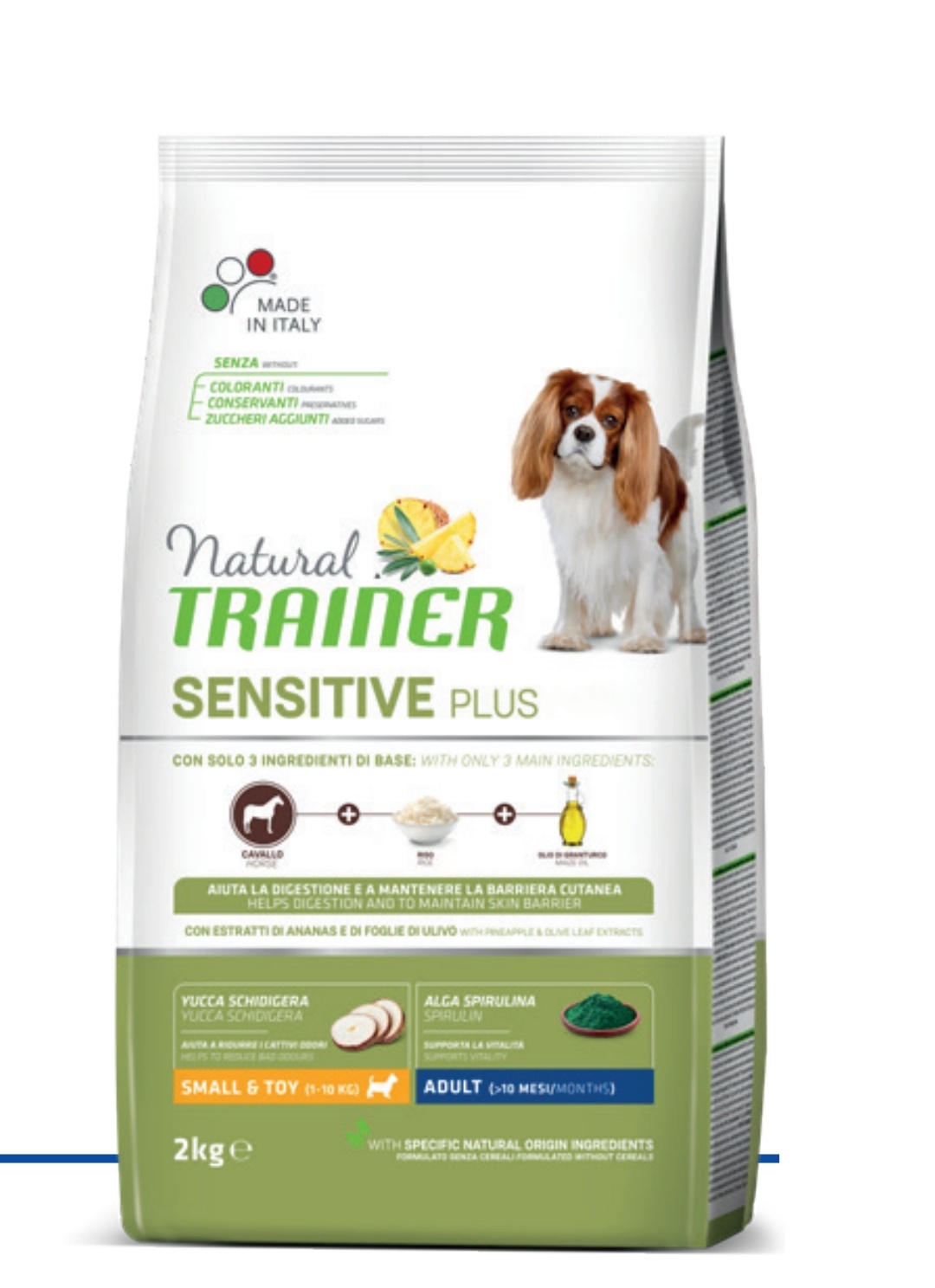 Trainer Sensitive Plus Adult (>10 mesi) con Cavallo - Riso - Olio 2kg