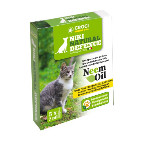 Niki Natural Defence Spot-on Gatto Neem 5×2 ml