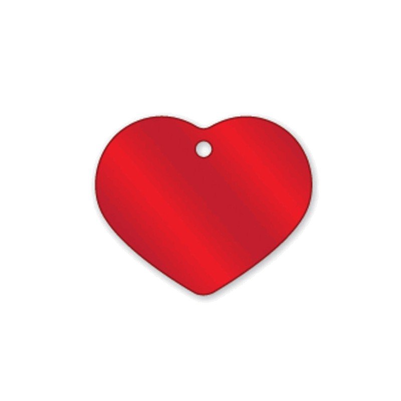 medaglietta premium  cuore rosso