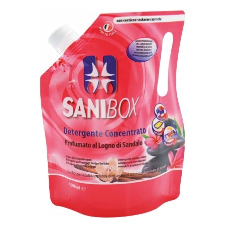 Sanibox Igienizzante Lavapavimenti legno di sandalo 1Lt